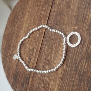 Katie loxton silver crystal eternity‎ disc bracelet B0631